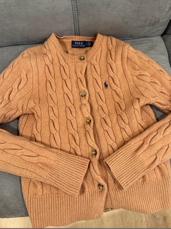 Ralph Lauren Tops - Ralph Lauren Camel Cable Knit Cardigan